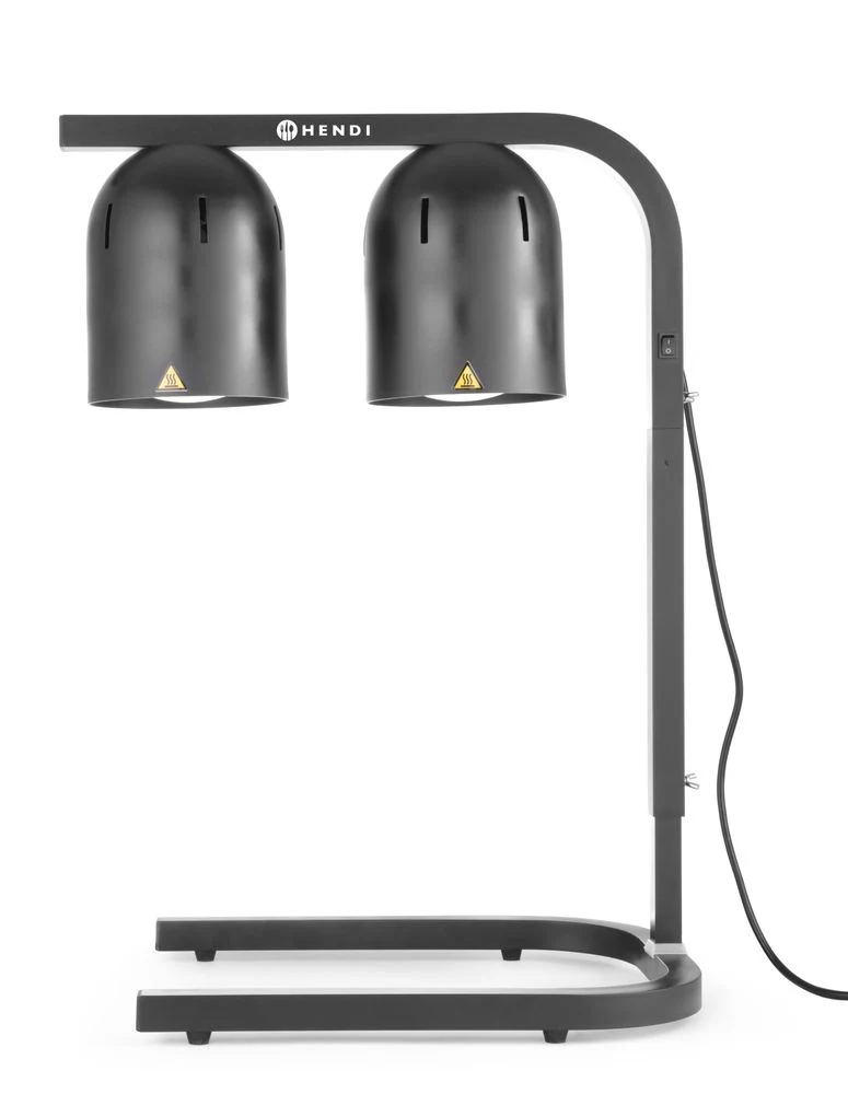 HENDI Speisenwärmer – Infrarot – Schwarz – 230 V / 500 W – 453 × 360 × 790 mm