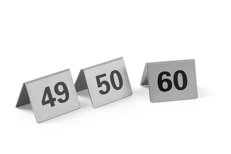 HENDI Tischnummern – Nummer 49-60 – 50 × 35 × 40 mm