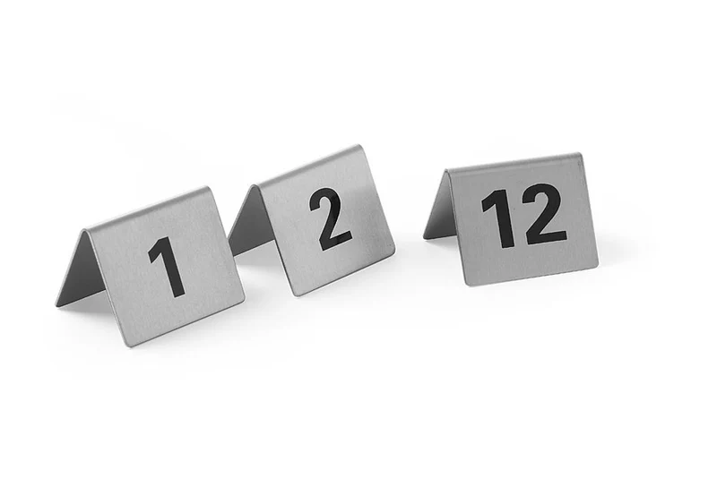HENDI Tischnummern – Nummer 1-12 – 50 × 35 × 40 mm