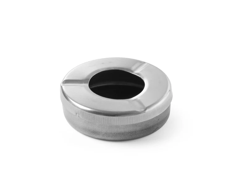 HENDI Aschenbecher mit Deckel – Ø 90 × H 28 mm