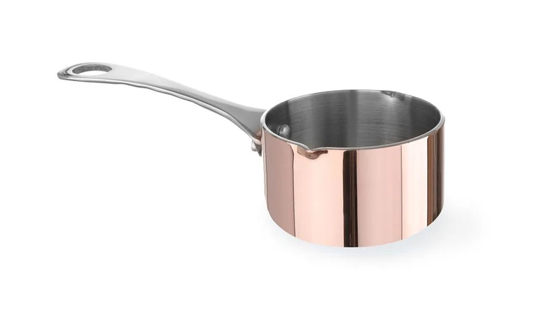 HENDI Miniatur-Kasserolle mit Ausgießer – 0,05 l – Ø 50 × H 30 mm