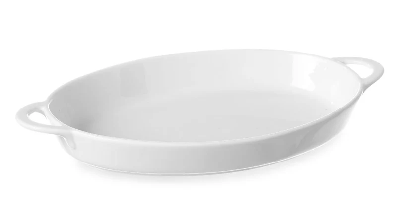 HENDI Ofenform mit Ohrengriffen – oval – 0,8 l – 324 × 185 × 38 mm – 3 Stück