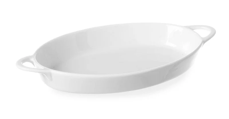 HENDI Ofenform mit Ohrengriffen – oval – 0,35 l – 262 × 140 × 33 mm – 6 Stück