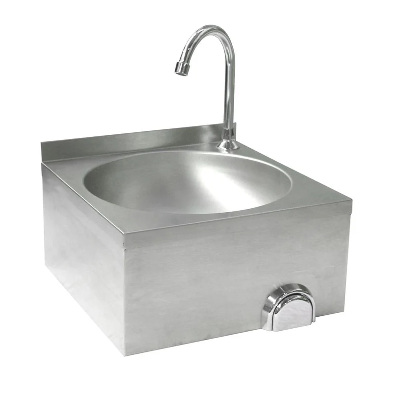 HENDI Waschbecken mit Kniebedienung – 400 × 428 × 406 mm