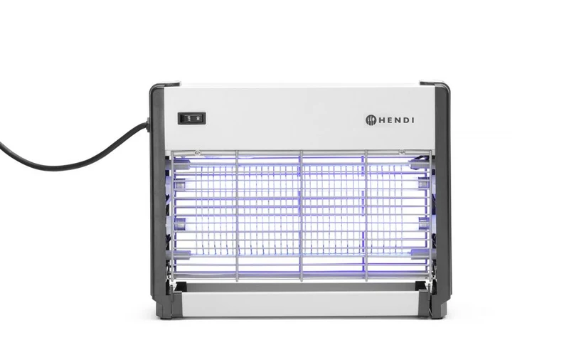 HENDI Insektenvernichter – elektronisch – Wirkungsbereich: 50 m² – 230 V / 26 W – 379 × 103 × 265 mm