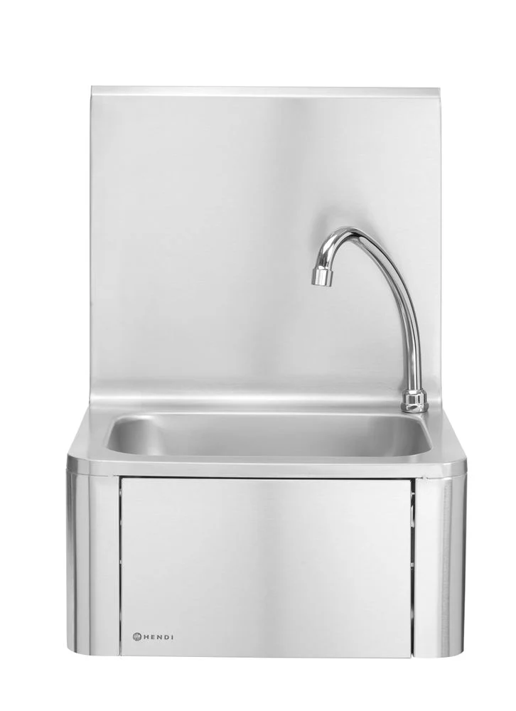 HENDI Handwaschbecken mit Kniebedienung – 400 × 330 × 560 mm