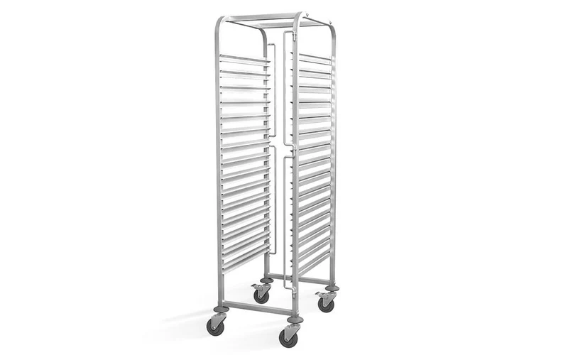 HENDI Abräumwagen - 15 × 600 × 400 mm – Profi Line – 515 × 680 × 1710 mm