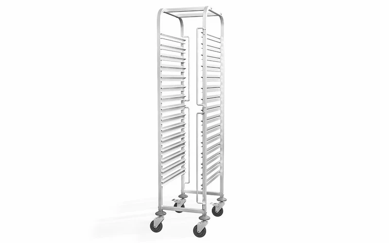 HENDI Abräumwagen - 15 x GN 1 / 1 – Profi Line – 440 × 610 × 1710 mm