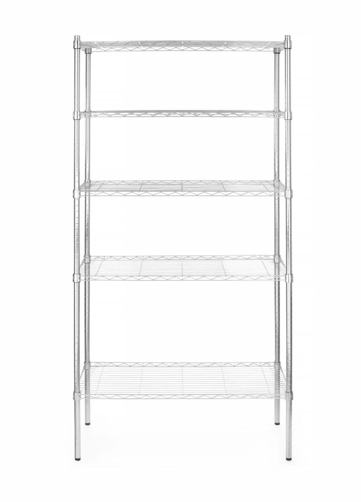 HENDI Lagerregal mit 5 Fächern – Chrom – 910 × 455 × 1830 mm