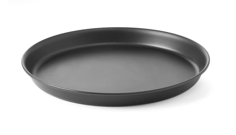 HENDI Pizzablech – Schwarz – Ø 251 × H 24 mm