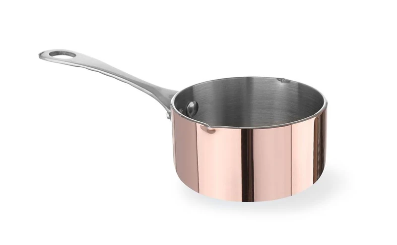 HENDI Miniatur-Kasserolle mit Ausgießer – 0,16 l – Ø 75 × H 40 mm