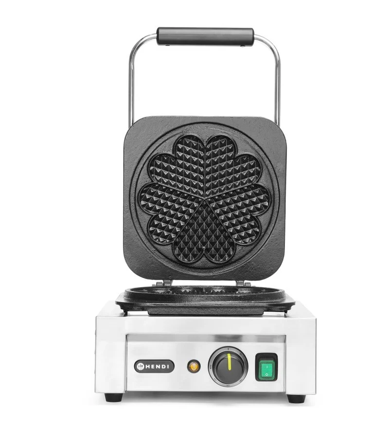 HENDI Waffeleisen 'Herz' – 230 V / 2200 W – 330 × 543 × 251 mm