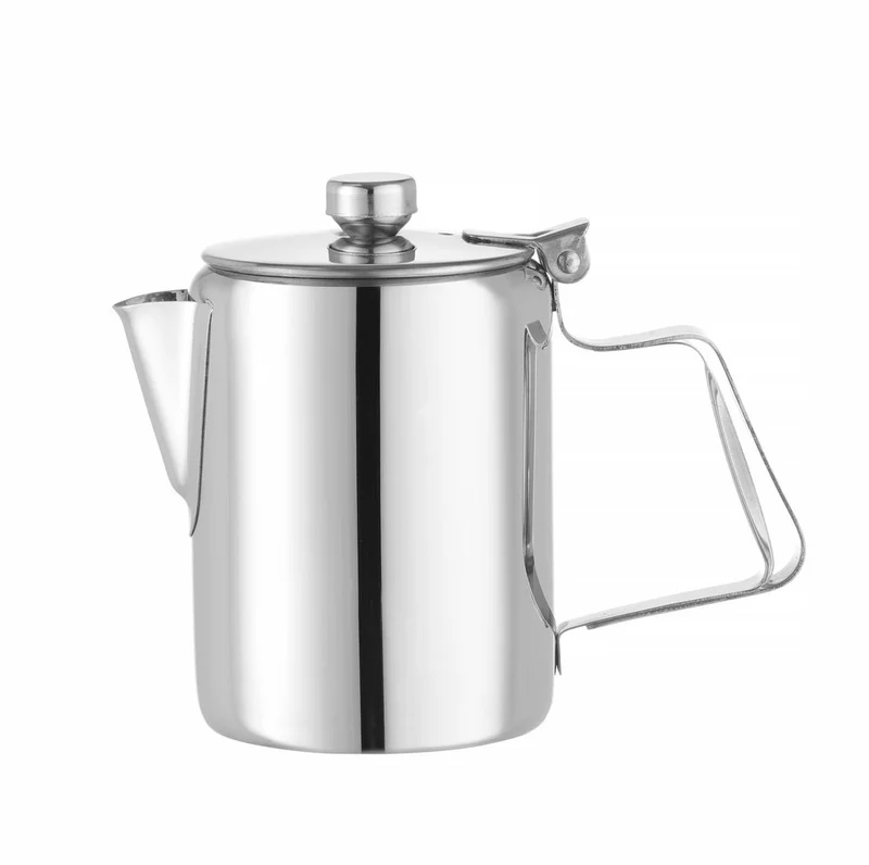 HENDI Kaffee- / Teekanne mit Klappdeckel – 0,3 l – Ø 74 × H 123 mm