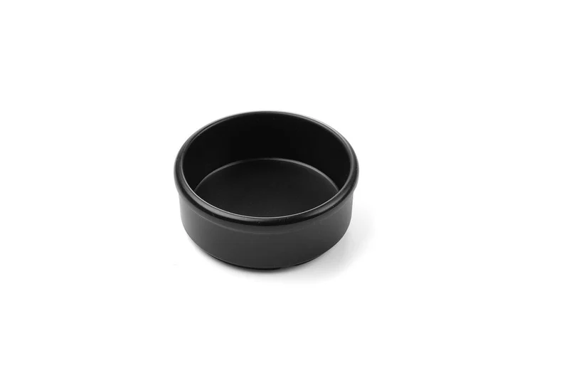 HENDI Butter- & Saucenschälchen – Schwarz – Ø 80 × H 30 mm – 3 Stück