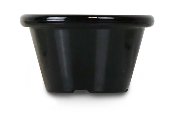 HENDI Auflaufförmchen – 0,045 l – Schwarz – Ø 60 × H 35 mm – 12 Stück
