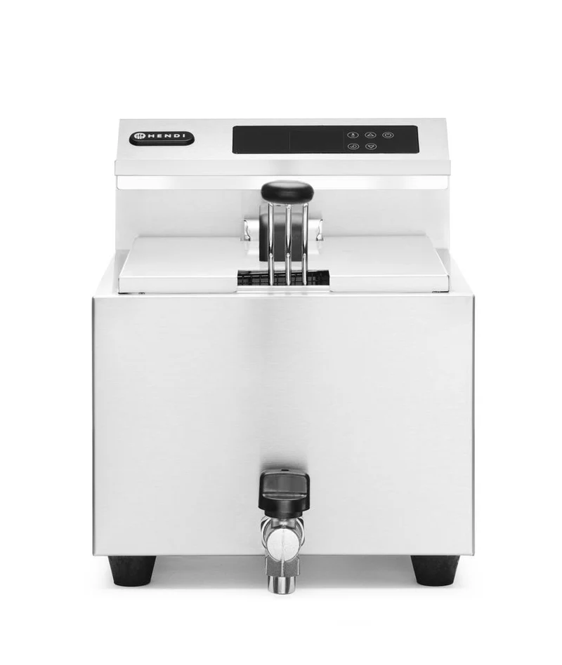 HENDI Friteuse Profi Line digital - mit Ablasshahn - 8 l – Profi Line – 8 l – 230 V / 3500 W – 305 × 515 × 345 mm