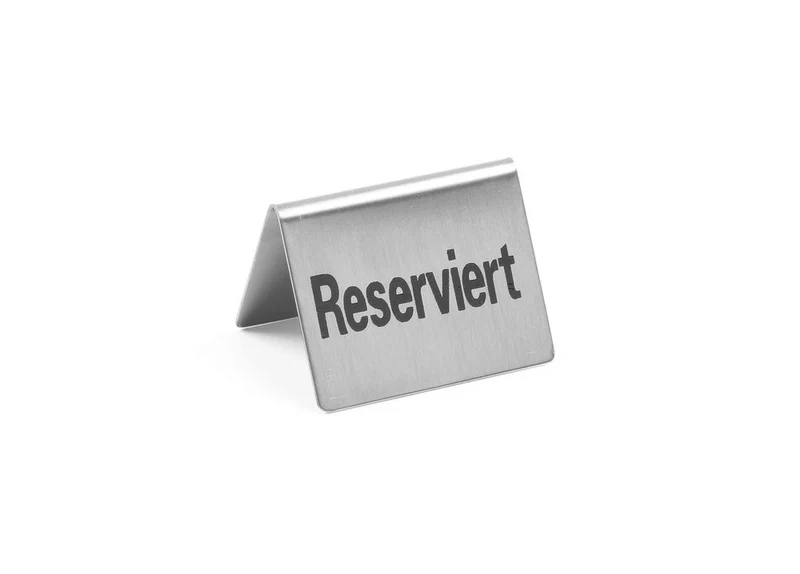 HENDI Tischschild Reserviert – Reserviert – 50 × 35 × 40 mm – 4 Stück