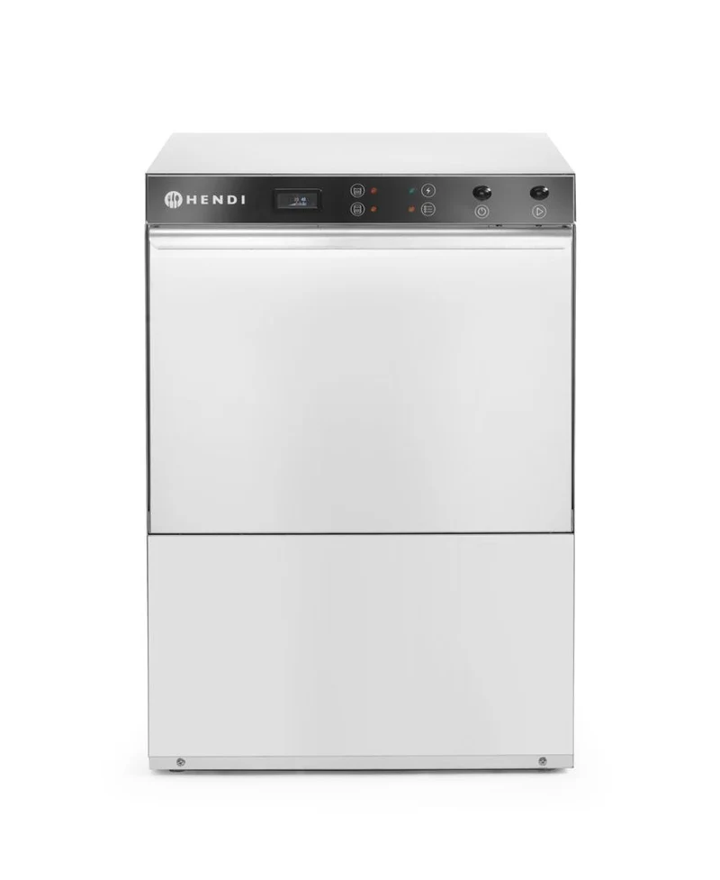 HENDI Geschirrspüler 50 × 50 - elektromechanische Steuerung – Budget Line – 400 V / 6600 W – 570 × 600 × 830 mm