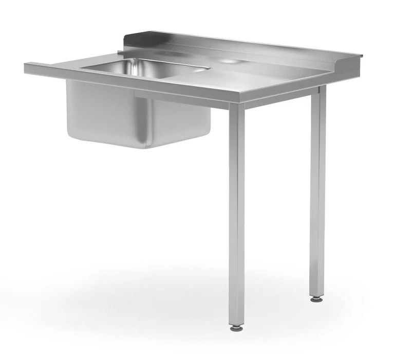HENDI Ladetisch mit Spülbecken für Geschirrspüler – linke Seite – 1200 × 700 × 850 mm