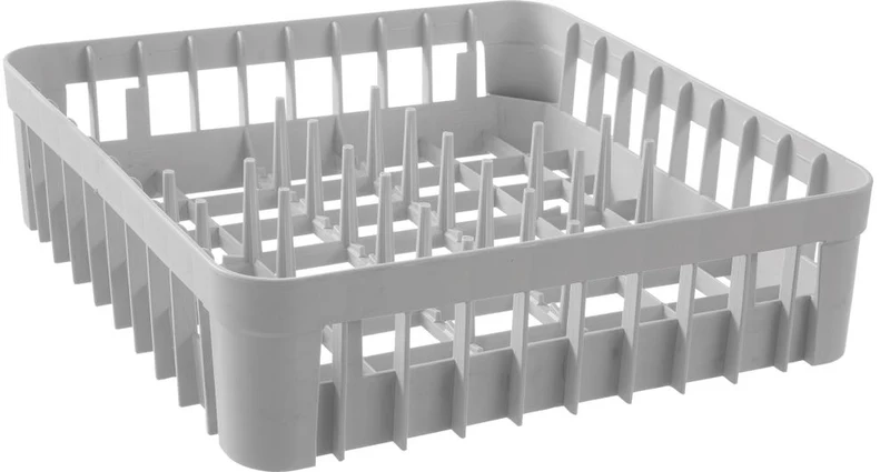 HENDI Gläserkorb für Gläserspüler – mit 20 Stützstiften – 400 × 400 × 110 mm
