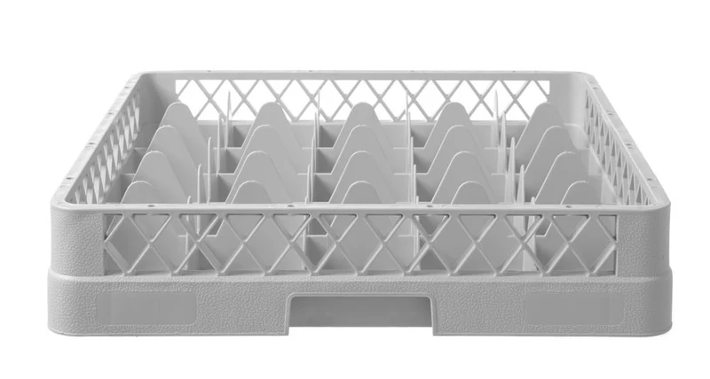 HENDI Gläserkorb für Geschirrspüler – 25 Fächer – 500 × 500 × 104 mm