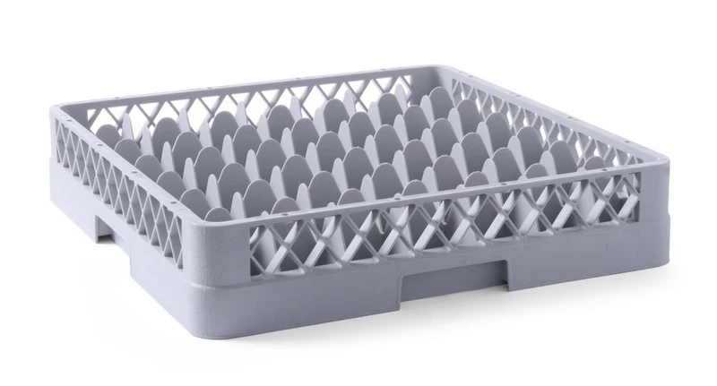 HENDI Gläserkorb für Geschirrspüler – 36 Fächer – 500 × 500 × 104 mm