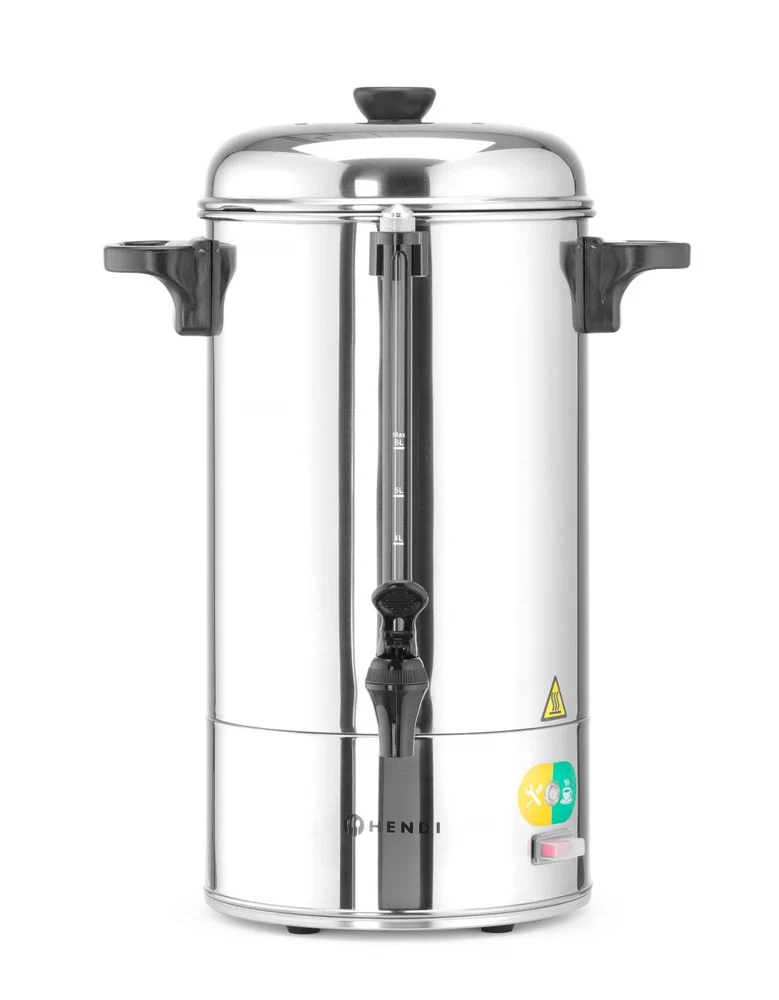 HENDI Perkolatoren einwandig – 6 l – 230 V / 1500 W – 355 × 355 × 470 mm