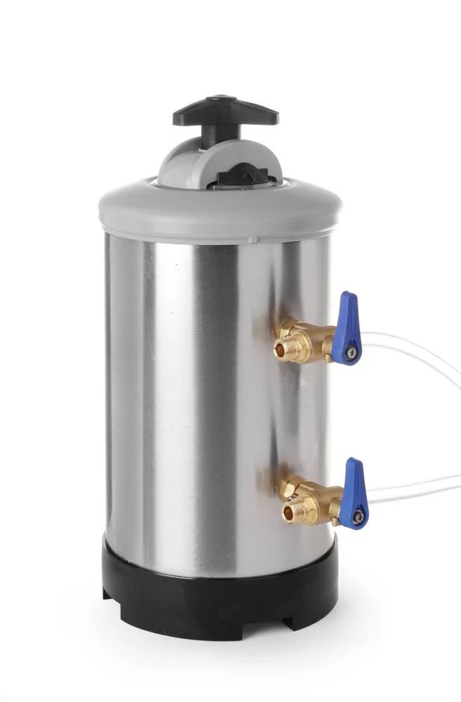 HENDI Wasserenthärter – Filterkapazität: (20°dH / 30°dH / 40°dH) 1200 / 1000 / 900 – 8 l – Ø 185 × H 400 mm