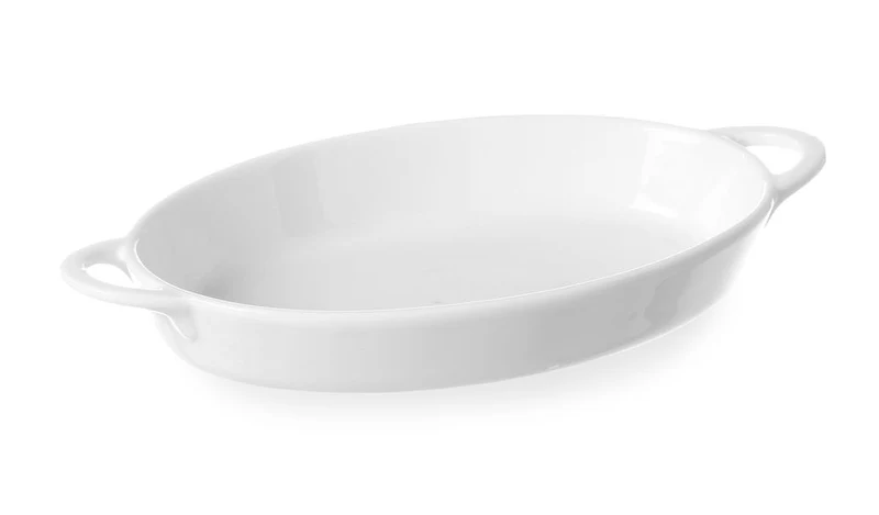 HENDI Ofenform mit Ohrengriffen – oval – 0,19 l – 200 × 107 × 30 mm – 6 Stück