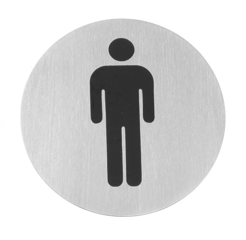 HENDI Türschilder – Herren – Ø 75 mm