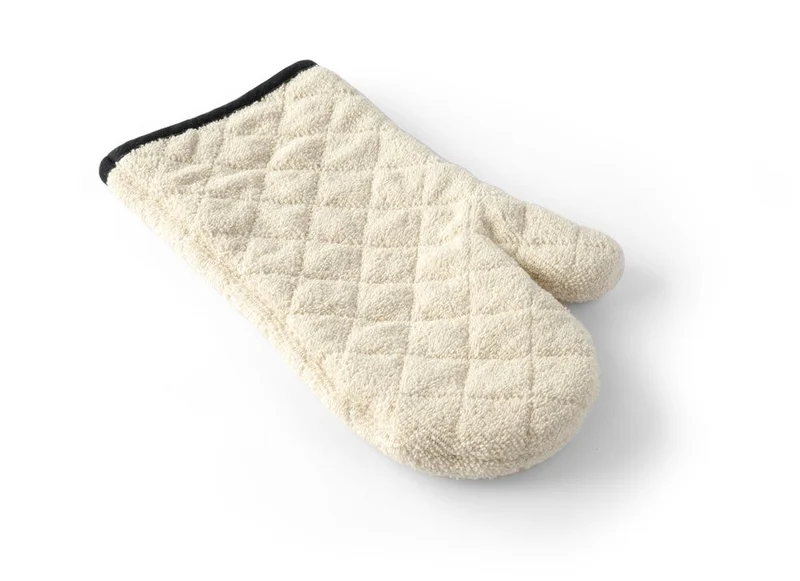 HENDI Ofenhandschuhe – Baumwolle – Creme – 350 mm – 2 Stück