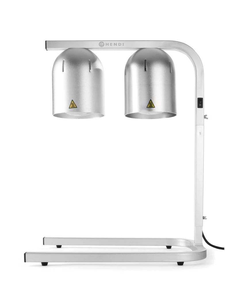 HENDI Speisenwärmer – Infrarot – Silber – 230 V / 500 W – 453 × 360 × 790 mm
