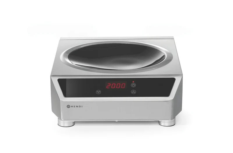 HENDI Induktionswok Modell 3500 – Profi Line – Induktionskocher – 230 V / 3500 W – 340 × 450 × 130 mm