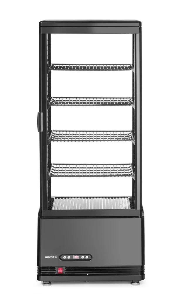 Arktic Aufsatz-Kühlvitrine 98 Liter – Schwarz – 230 V / 210 W – 397 × 444 × 1100 mm