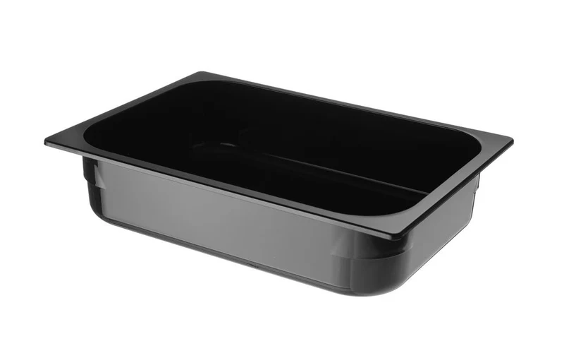 HENDI Eiscreme-Behälter Polycarbonat – 5 l – Schwarz – 360 × 250 × 80 mm