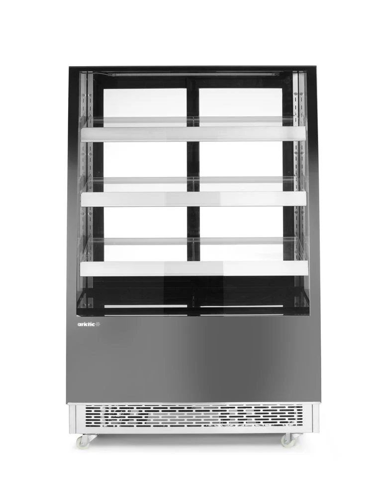 Arktic Kühlvitrine mit 3 geneigten Regalen – 230 V / 490 W – 833 × 900 × 1460 mm