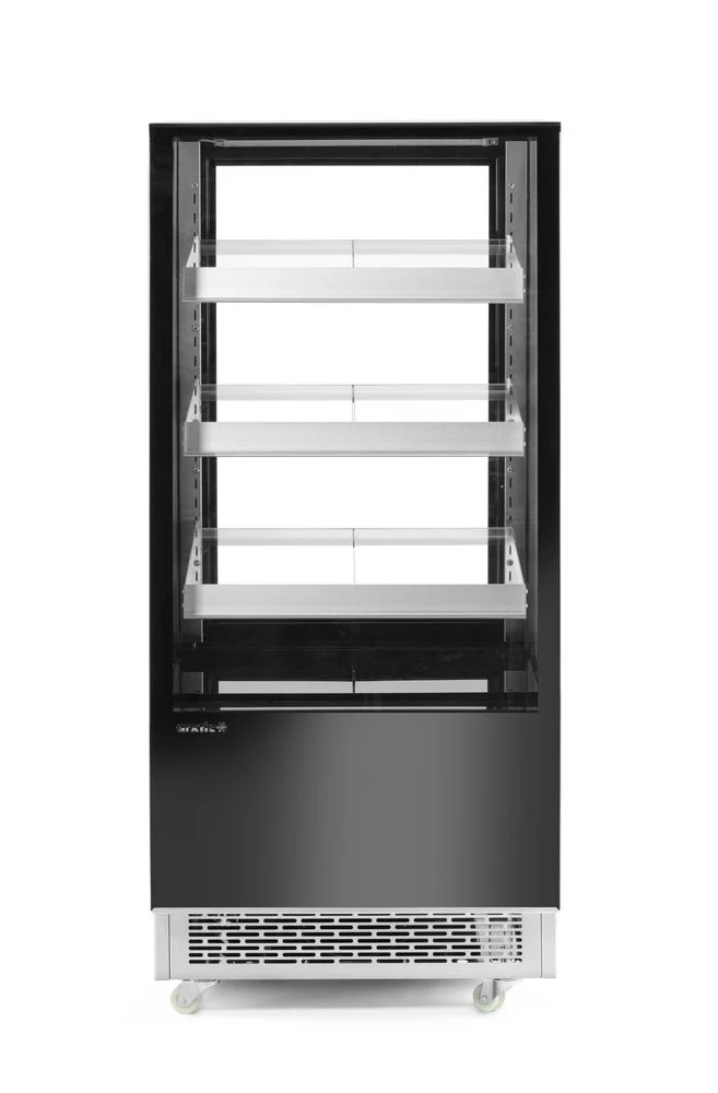 Arktic Kühlvitrine mit 3 geneigten Regalen – 230 V / 480 W – 833 × 650 × 1460 mm