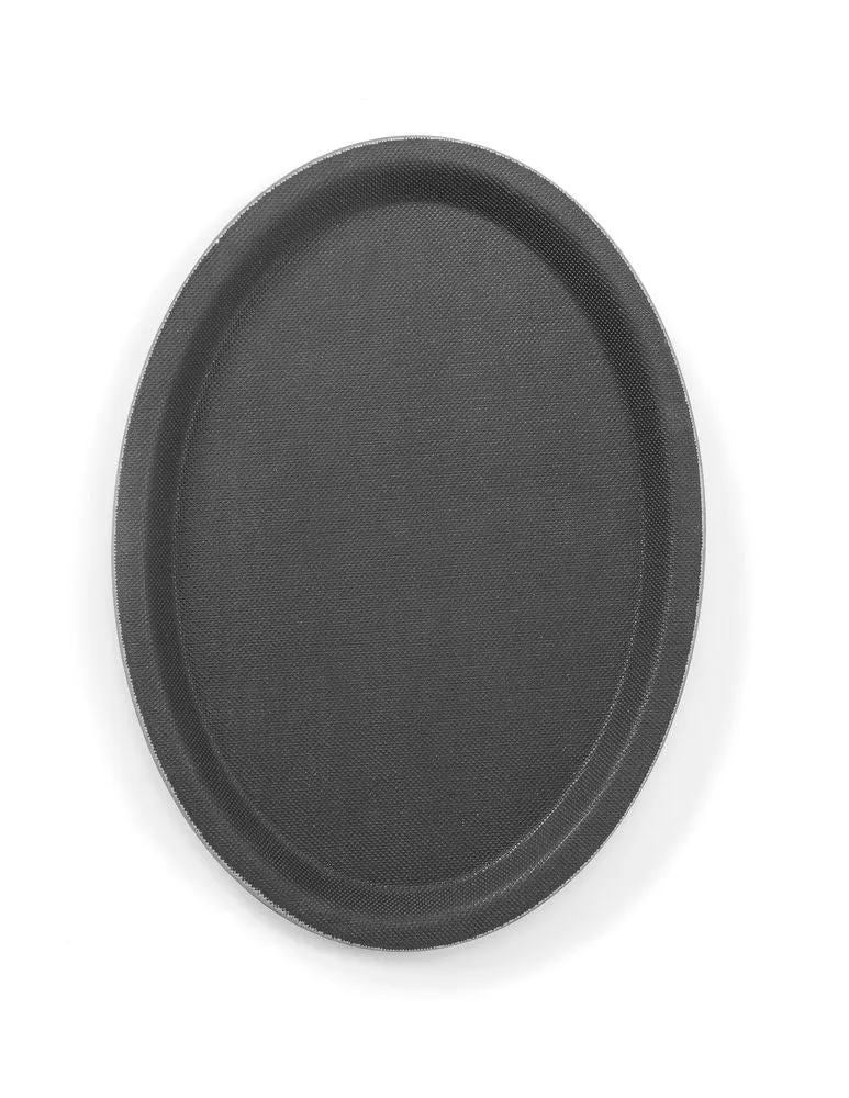HENDI Serviertablett rutschfest – oval – 160 × 230 mm