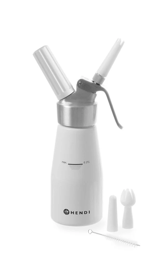 HENDI Sahnespender – Kitchen Line – 0,25 l – Ø 80 × H 200 mm