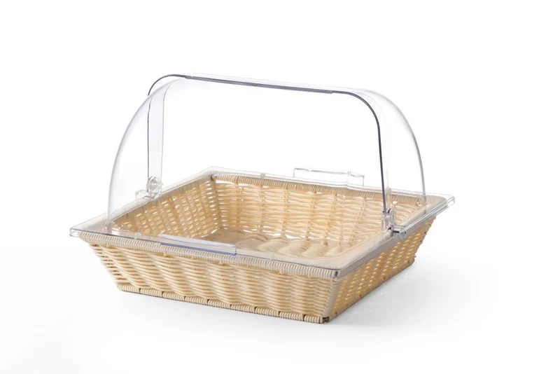 HENDI Brotkorb mit Rolltop-Deckel – Korb und Deckel – GN 2 / 3 – 365 × 335 × 245 mm