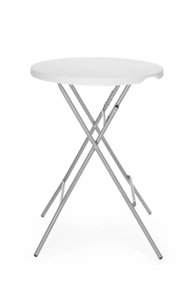 AmerBox Bar-Stehtisch – Max. Last 80 kg – Weiß – Ø 800 × H 1100 mm