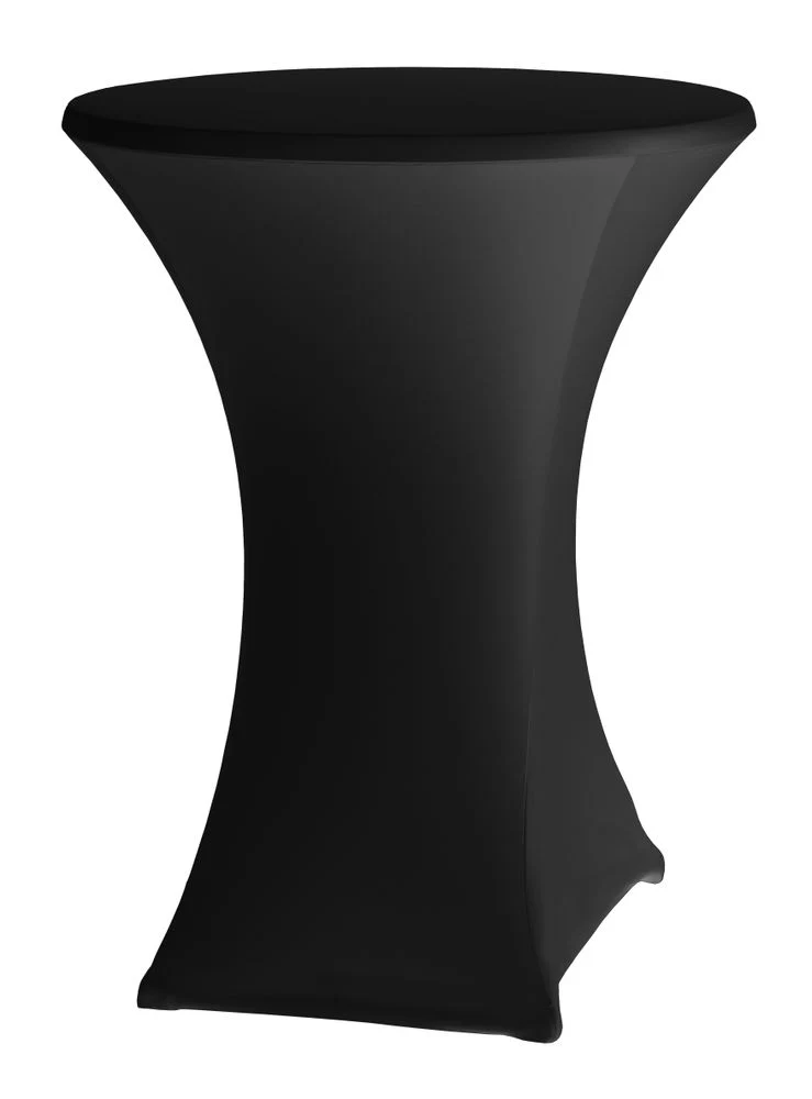 HENDI Tischdecke – rund – Kitchen Line – 811047 – 810958 – Schwarz – Ø 800 × H 970 mm