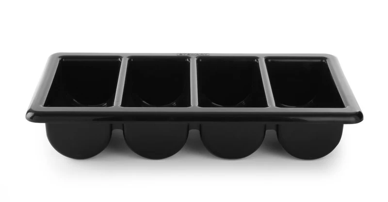 HENDI Besteckbehälter – Schwarz – 530 × 325 × 100 mm