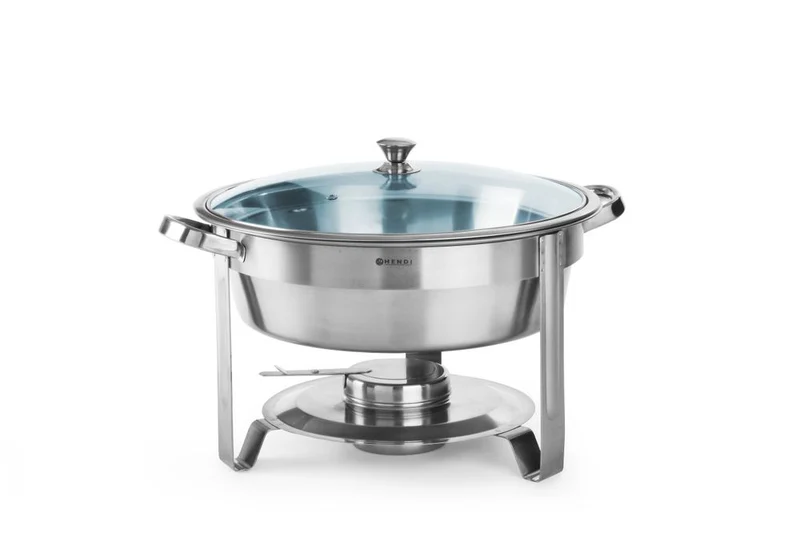 HENDI Chafing Dish - rund – Kitchen Line – 3,5 l – Ø 390 × H 270 mm