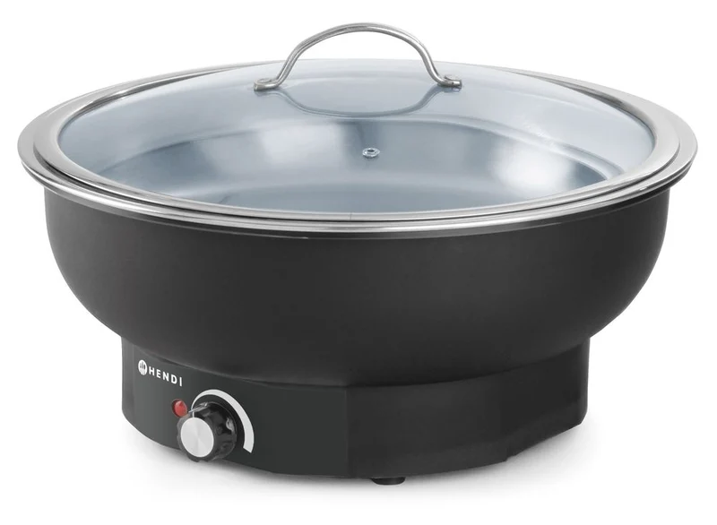HENDI Chafing Dish Tesino – elektrisch – Kitchen Line – 6,8 l – 230 V / 500 W – Ø 405 × H 240 mm