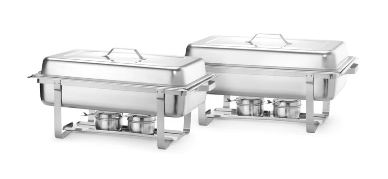 HENDI Chafing Dish Gastronorm 1 / 1 – Kitchen Line – 9 l – 600 × 358 × 295 mm – 2 Stück