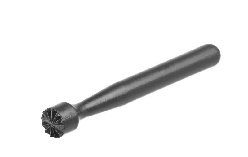 BarUp Cocktail-Stößel – sternförmig gezahnt – Schwarz – Ø 34 × 207 mm
