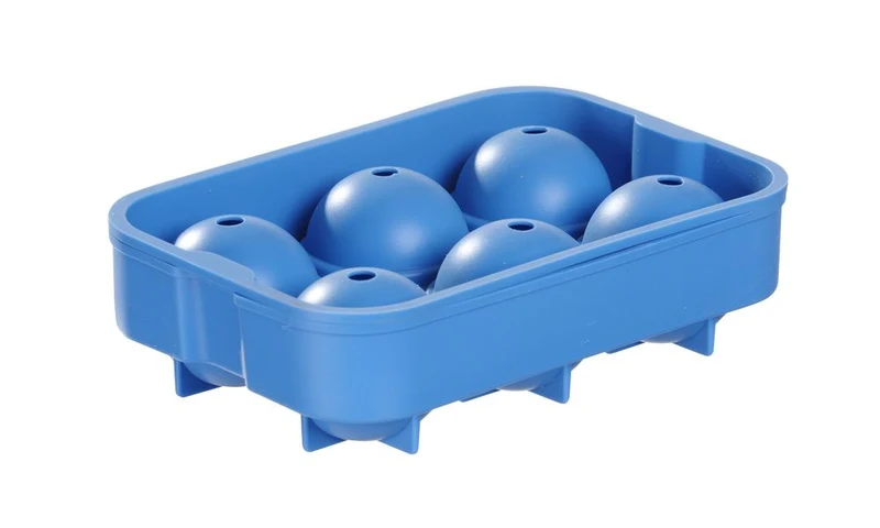 BarUp Eiswürfelform – kugelförmig – Blau – 180 × 125 × 50 mm