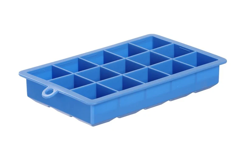 BarUp Eiswürfelform – kleine Würfel – Blau – 190 × 120 × 35 mm