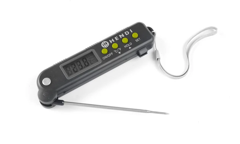 HENDI Thermometer mit einklappbarer Sonde – 160 × 40 × 25 mm
